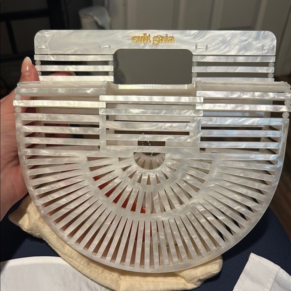 Cult Gaia Pearl Acrylic Ark Bag